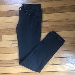 American Eagle faded black stretch skinny jeans